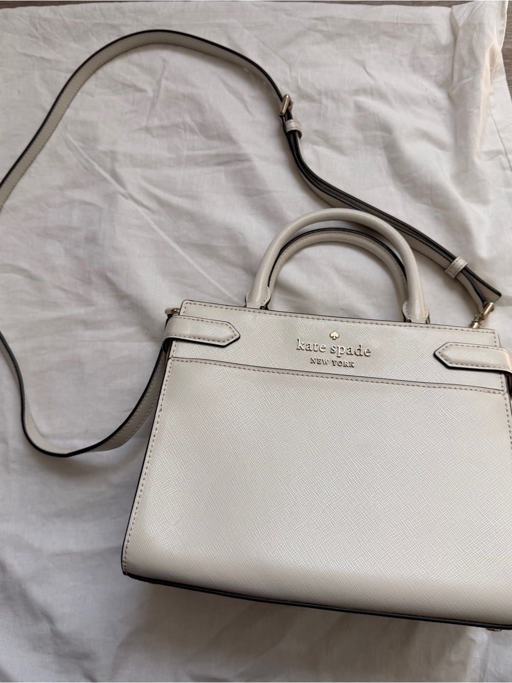 KATE SPADE NEW YORK White Crossbody Tote